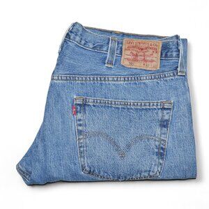 Levis 501 XX Men's Denim Jeans Actual Size 40x32 Vintage Stonewash Button Fly
